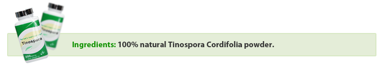 Ingredients: 100% natural Tinospora Cordifolia powder.