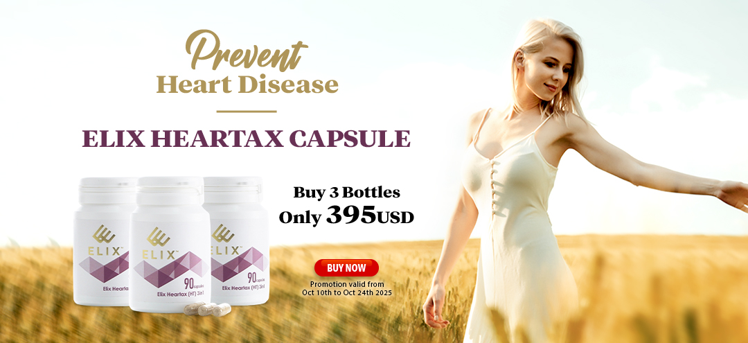 Elix Heartax Capsule Buy 3 Bottles only 395USD