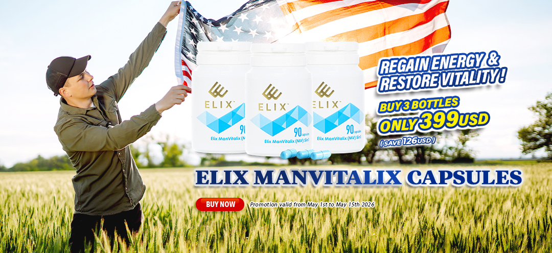 Elix Manvitalix capsules buy 3 bottles only 399USD